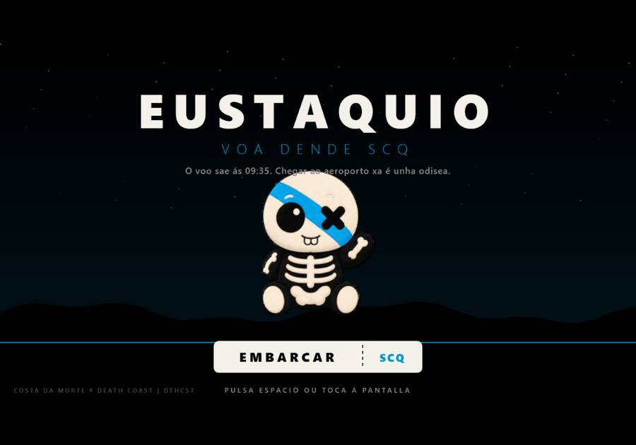 Eustaquio voa dende SCQ