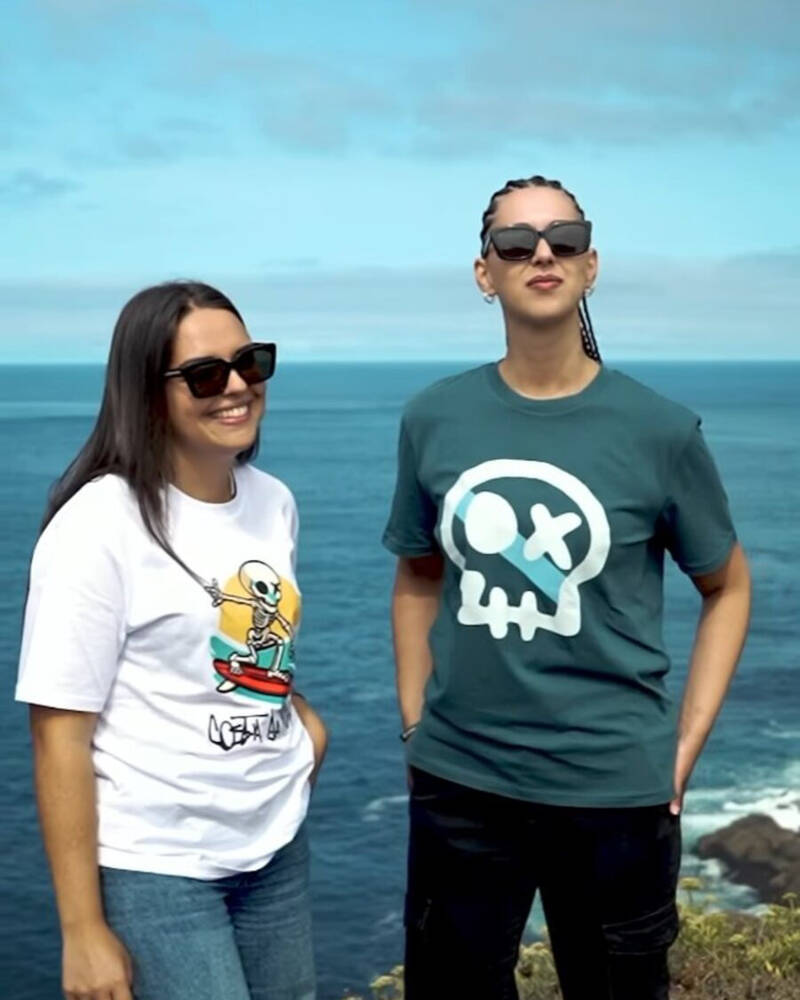 Camisetas Costa da Morte na costa